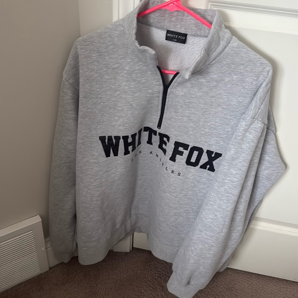 White fox boutique, quarter zip